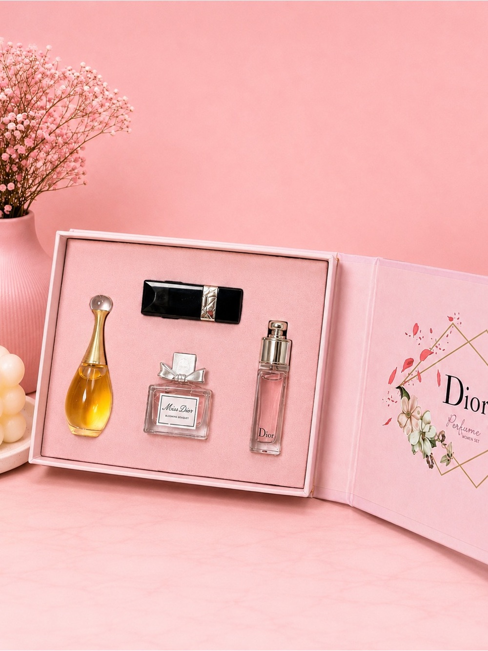 MINI PERFUME & LIPSTICK GIFT SET | 4-PIECE SET 💕